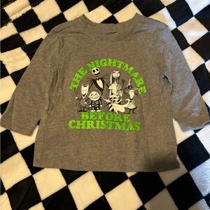 6/12 month nightmare before Christmas long sleeve gray shirt